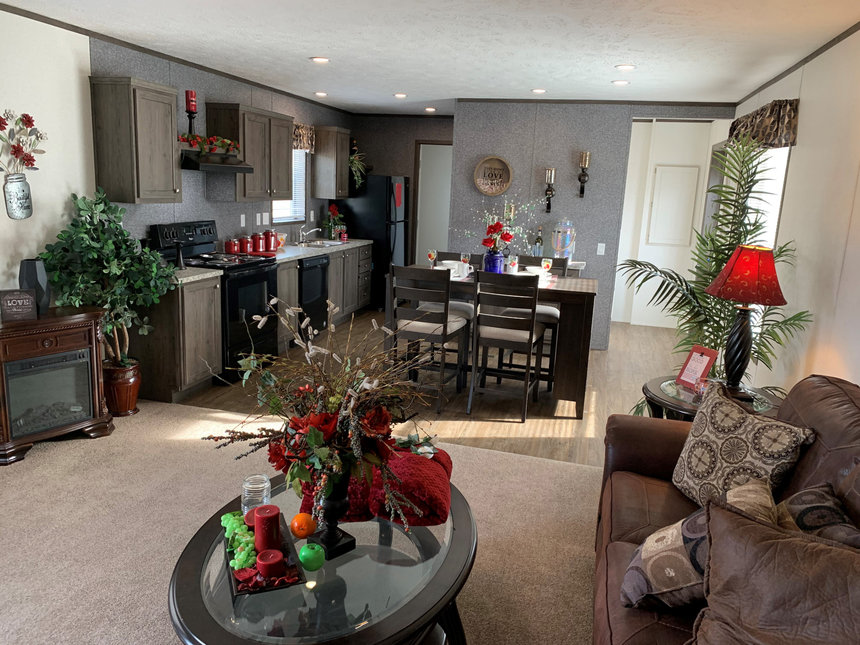 Fairmont Velocity 188500 HUD manufactured home kitchen and living room