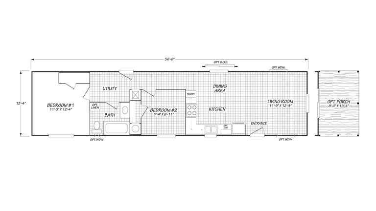 Gain 14562P | 2 bedroom, 1 bathroom, 746 sqft home. Built by Cavco - Nampa in Nampa, ID.