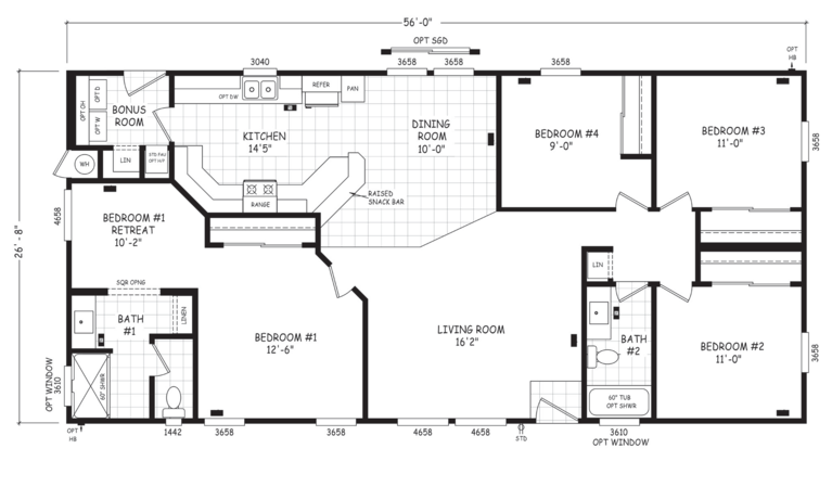 Edge 28564A Manufactured Home from Cavco West, a Cavco Company