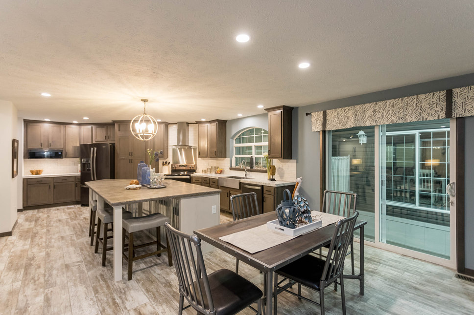 Dining Area and Kitchen - The Master Series Harbor Town 92610KS Modular Home by Fairmont Homes