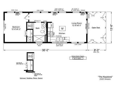 Keystone 14361K | 1 bedroom, 1 bathroom, 486 sqft home | Built by Cavco - Millersburg in Millersburg, OR.