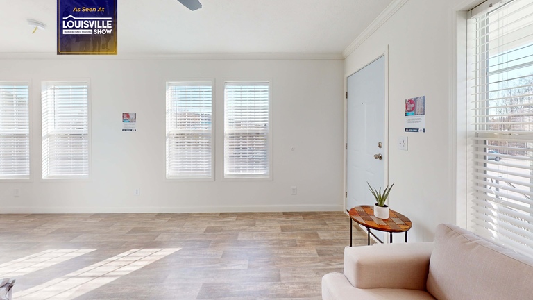 First HUD Approved Nationally Available Duplex | Side A: 3 bedroom, 2 bathroom, 1050 sqft. | Side B: 2 bedroom, 2 bathroom, 1050 sqft. Double porch.