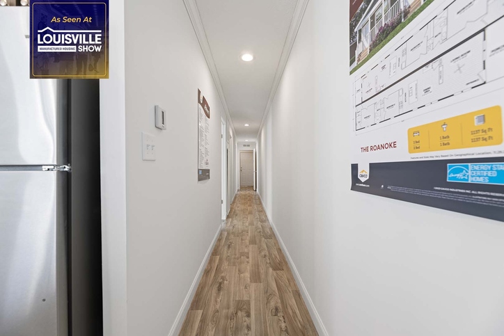 First HUD Approved Nationally Available Duplex | Side A: 3 bedroom, 2 bathroom, 1050 sqft. | Side B: 2 bedroom, 2 bathroom, 1050 sqft. Double porch.