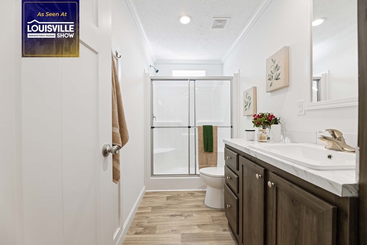First HUD Approved Nationally Available Duplex | Side A: 3 bedroom, 2 bathroom, 1050 sqft. | Side B: 2 bedroom, 2 bathroom, 1050 sqft. Double porch.