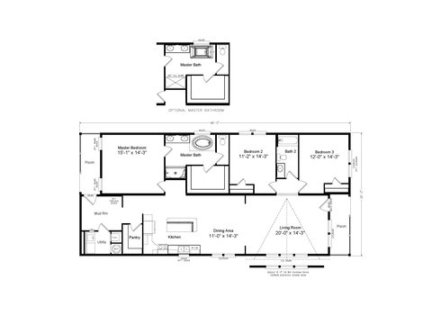 Mt. Townsend 30663A | 3 bedroom, 2 bathroom, 1980 sqft home | Built by Cavco - Millersburg in Millersburg, OR.