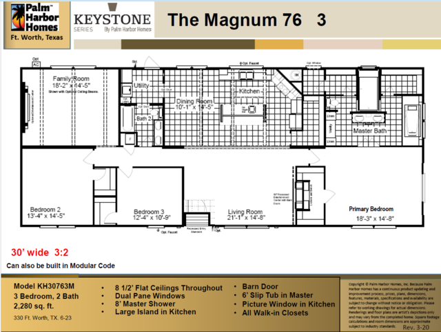 Magnum - Supersized Kitchen & Master - TOP Build & Huge Savings 30764M Tulsa OK