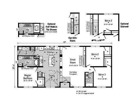 Grand 1.0 | 3 bedroom, 2 bathroom, 1695 sqft home | Built by Cavco - Goshen in Goshen, IN.
