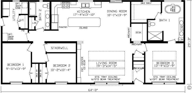 The Forest Heights XL Modular 30643AM | 3 bedroom, 2 bathroom, 1872 sqft home | Built by Cavco - Montevideo in Montevideo, MN.