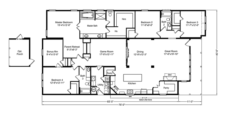 La Bell 42764L Manufactured Home from Palm Harbor Homes, a Cavco Company