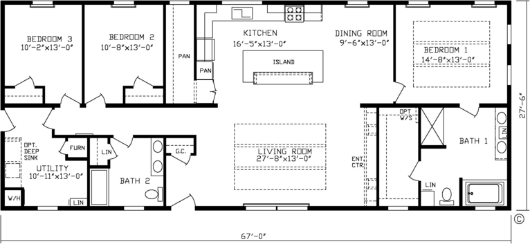 The Mystic Creek 185029 Manufactured Home From Friendship Homes, A 