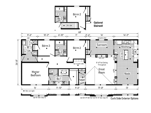 Cornerstone 28683BM | 3 bedroom, 2 bathroom, 1813 sqft home. Built by Cavco - Shippenville in Shippenville, PA.