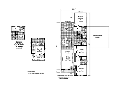 Millenian 4 | 3 bedroom, 2 bathroom, 1493 sqft home | Built by Cavco - Goshen in Goshen, IN.