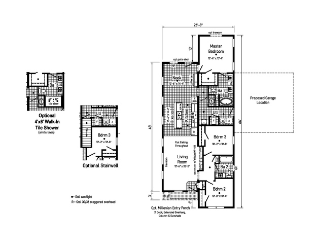 Millenian 4 | 3 bedroom, 2 bathroom, 1493 sqft home | Built by Cavco - Goshen in Goshen, IN.