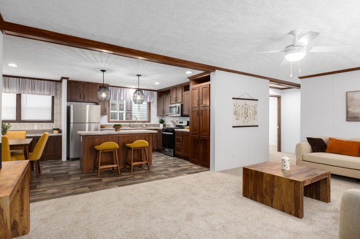 Blazer Select 28483E | 3 bedroom, 2 bathroom, 1280 sqft home. Built by Cavco - Clarion in Shippenville, PA.