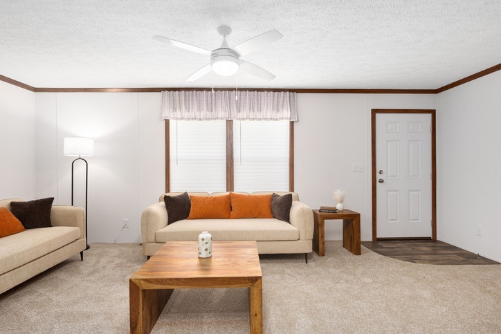 Blazer Select 28483E | 3 bedroom, 2 bathroom, 1280 sqft home. Built by Cavco - Clarion in Shippenville, PA.