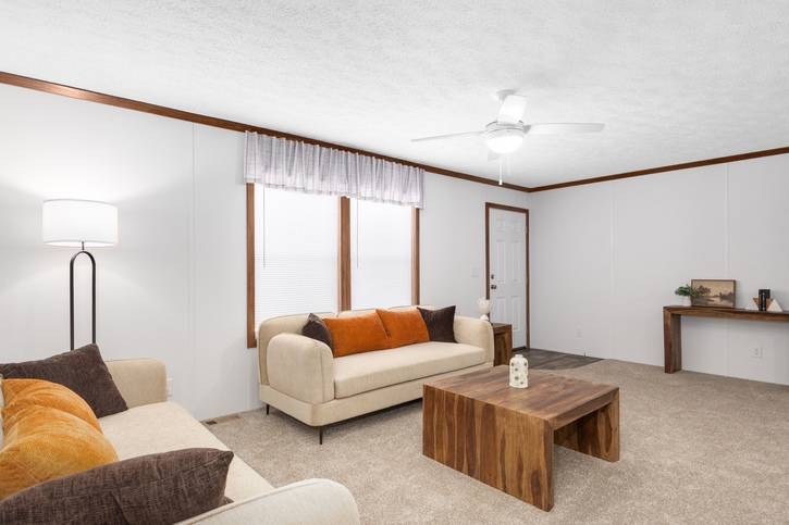 Blazer Select 28483E | 3 bedroom, 2 bathroom, 1280 sqft home. Built by Cavco - Clarion in Shippenville, PA.