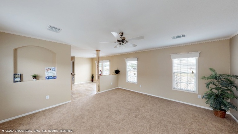 Armstrong 18783L | 3 bedroom, 2 bathroom, 1365 sqft home. Built by Cavco - Lake Arlington in Fort Worth, TX.