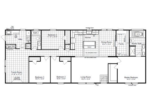 Answer House 28724A | 4 bedroom, 2 bathroom, 2016 sqft home. Built by Cavco - Fort Worth in Fort Worth, TX.