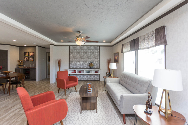 3 bedroom, 2 bathroom, 1685 square feet. Built by Fleetwood Rocky Mount. Pegasus 28643S.