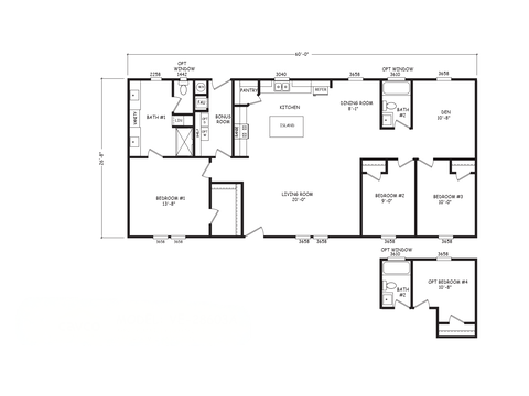 Velocity 28603A | 3 bedroom, 2 bathroom, 1640 sqft home | Built by Cavco - Goodyear in Goodyear, AZ.