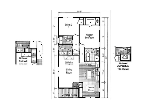 Sirius 28523A | 3 bedroom, 2 bathroom, 1387 sqft home. Built by Cavco - Clarion in Shippenville, PA