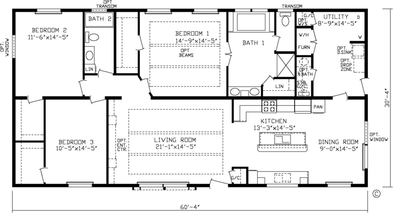 The Freedom 185011 Manufactured Home from Friendship Homes, a Cavco Company