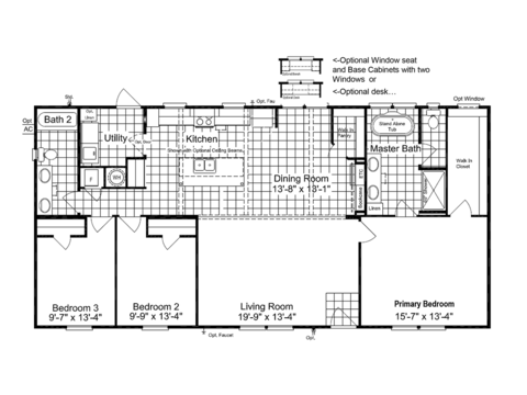 Kensington 28563K | 3 bedroom, 2 bathroom, 1531 sqft home | Built by Cavco - Fort Worth in Fort Worth, TX.
