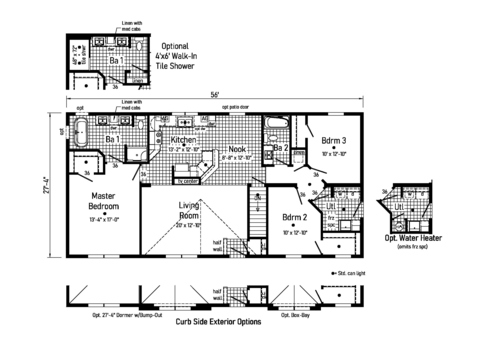 Manorwood Classic 28603AM | 3 bedroom, 2 bathroom, 1640 sqft home. Built by Cavco - Manorwood in Emlenton, PA