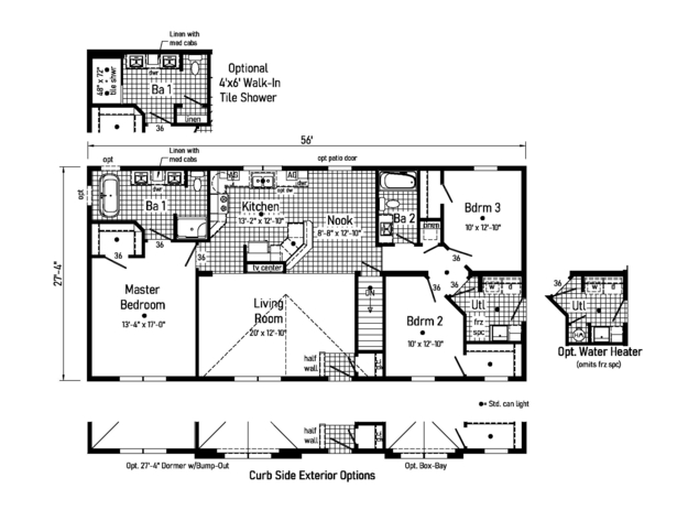 Manorwood Classic 28603AM | 3 bedroom, 2 bathroom, 1640 sqft home. Built by Cavco - Manorwood in Emlenton, PA