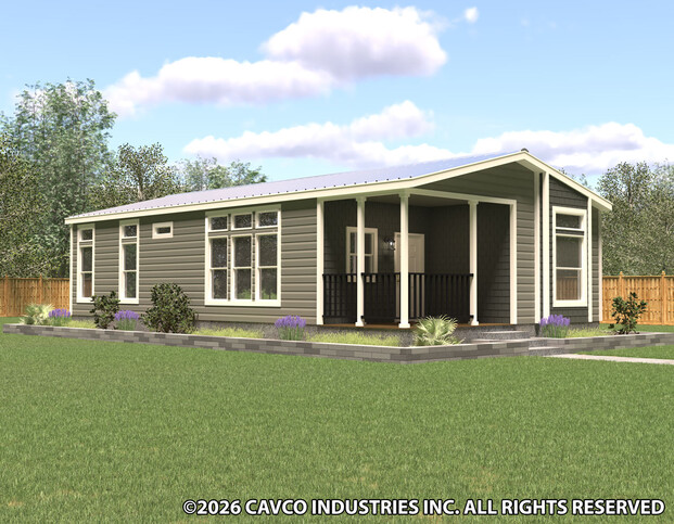 The Chariot 24442A | 2 bedroom, 2 bathroom, 946 sqft home | Built by Cavco - Ocala in Ocala, FL.