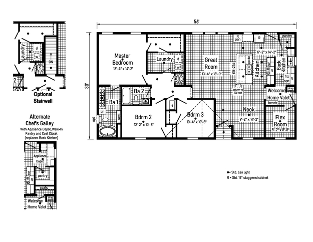Essence 17 | 3 bedroom, 2 bathroom, 1680 sqft home | Built by Cavco - Goshen in Goshen, IN.