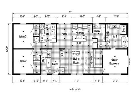 Vivid 28603N | 3 bedroom, 2 bathroom, 1600 sqft home. Nationally available product. Built by Cavco - Shippenville in Shippenville, PA.