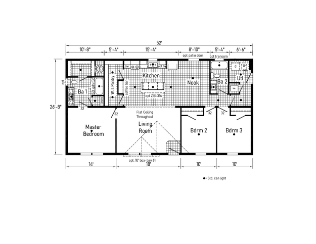 Edge 28523A | 3 bedroom, 2 bathroom, 1387 sqft home | Built by Cavco - Dorchester in Dorchester, WI.