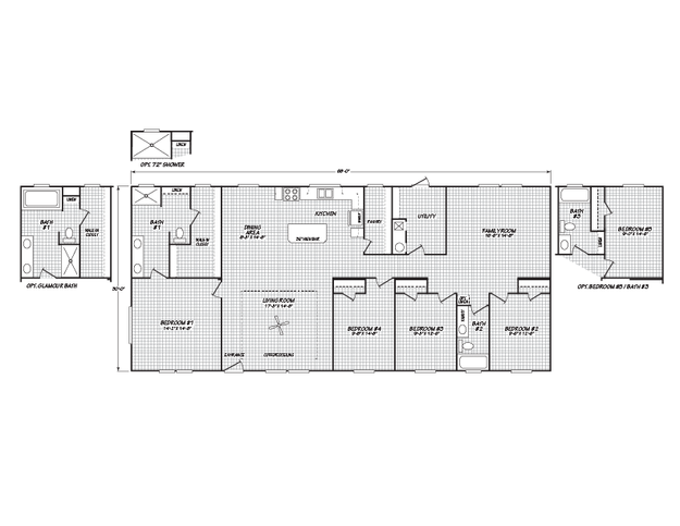 Cavco 32684C | 4 bedroom, 2 bathroom, 2040 sqft home | Built by Cavco - Rocky Mount in Rocky Mount, VA.