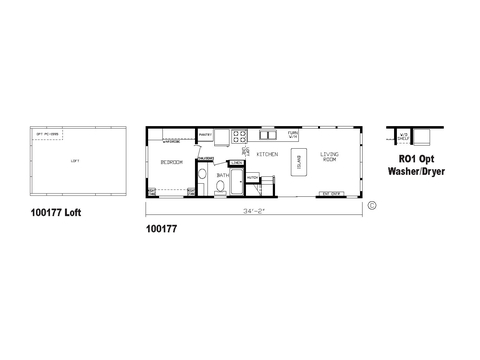 Country Manor 100177 | 1 bedroom, 1 bathroom, 399 sqft park model. Built by Cavco - Nappanee in Nappanee, IN.