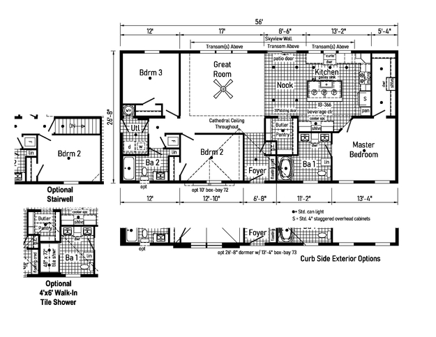 Eastland Concepts 28563K | 3 bedroom, 2 bathroom, 1493 sqft home. Built by Cavco - Shippenville in Shippenville, PA.