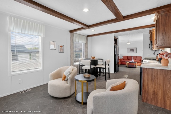 Malibu 14662F | 2 bedroom, 1 bathroom, 880 sqft home. Built by Cavco - Clarion in Shippenville, PA.